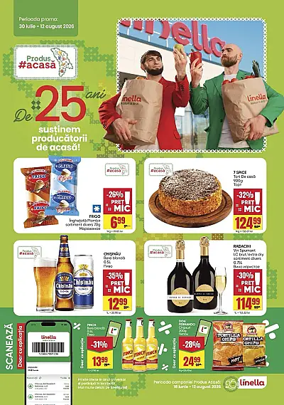 Ofertă Linella 30.07.2026 - 12.08.2026