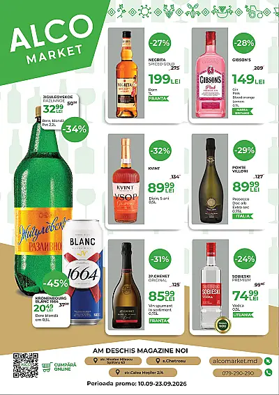 Ofertă AlcoMarket 10.09.2026 - 23.09.2026