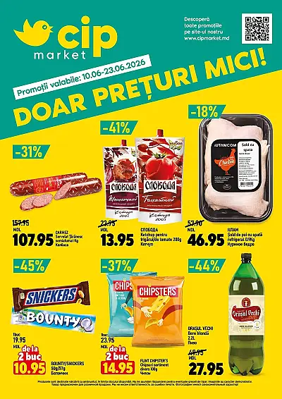 Ofertă Cip Market 10.06.2026 - 23.06.2026